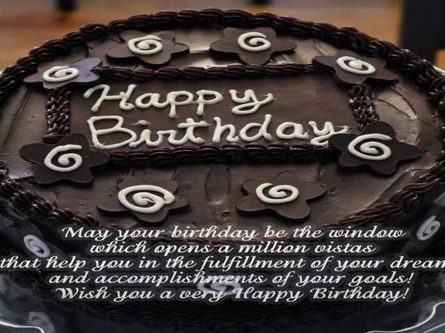 Черный шоколадный торт на день рождения