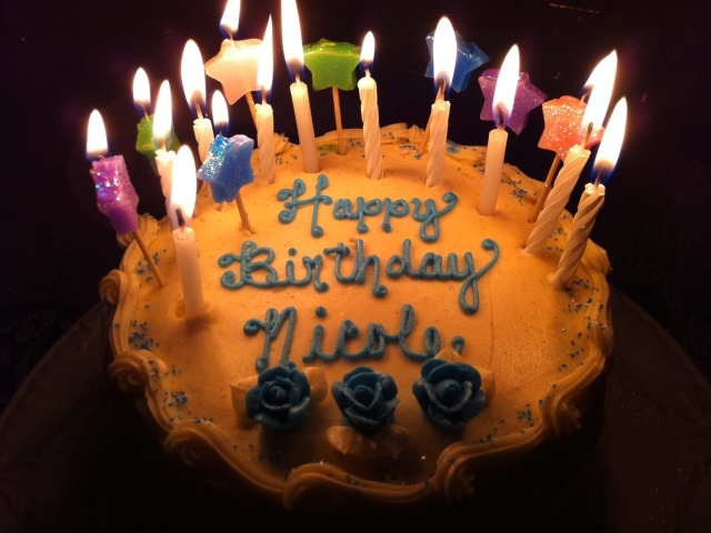  Коричневый торт на день рождения
