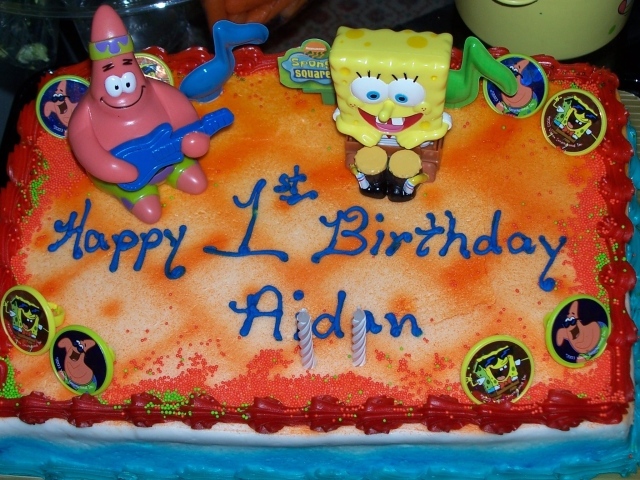  Губка Боб Квадратные Штаны торт ко дню рождения