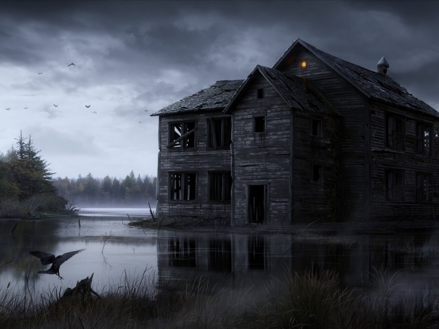 Хэллоуин дом, полный призраков и демонов