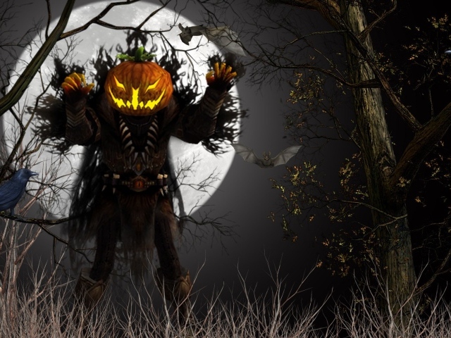 Хэллоуин призрак из тыквы