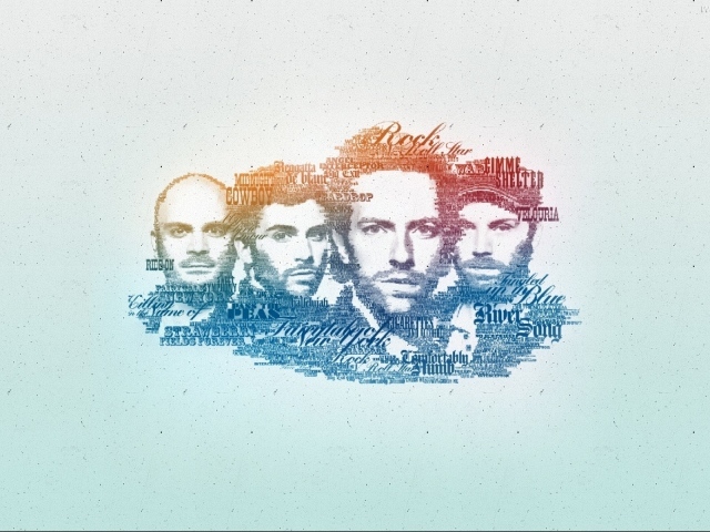 Coldplay рисунок в HD