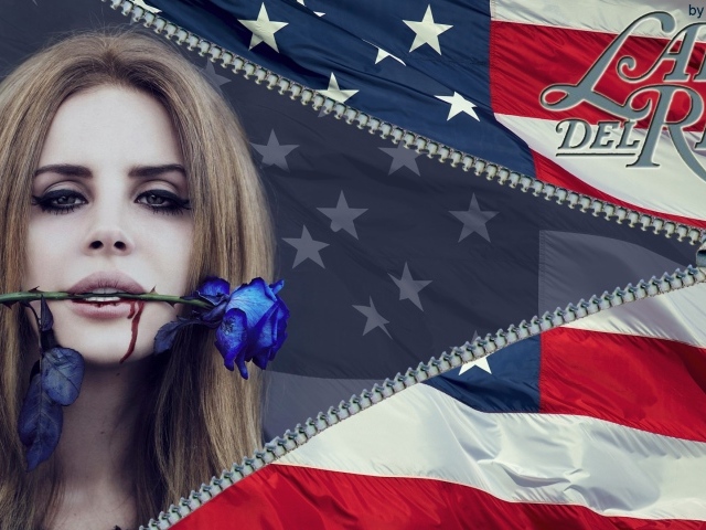 Lana Del Rey голубая роза