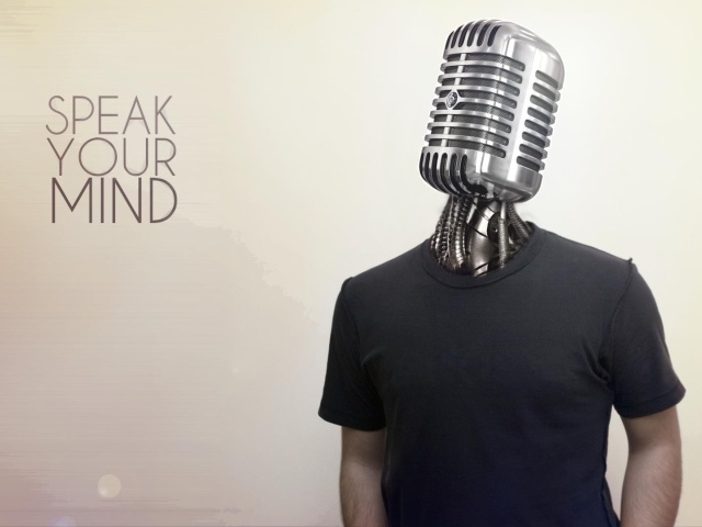 Микрофон вместо головы