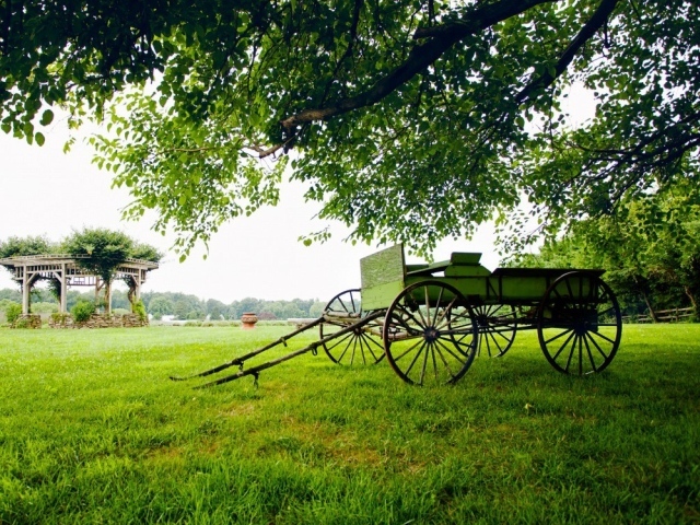 Пейзаж с телегой