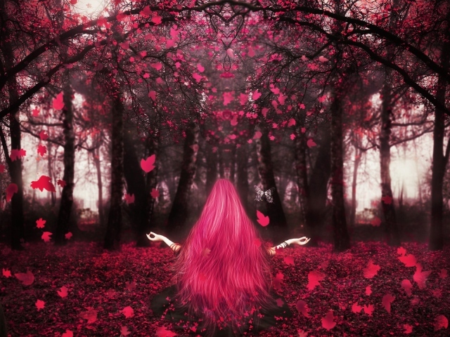 Осень в розовом тоне