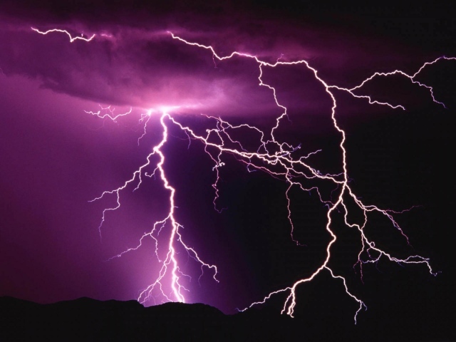 Молнии в небе
