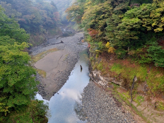 Пересохшая река в Японии