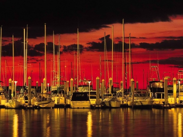 Яхты на пристани во Флориде