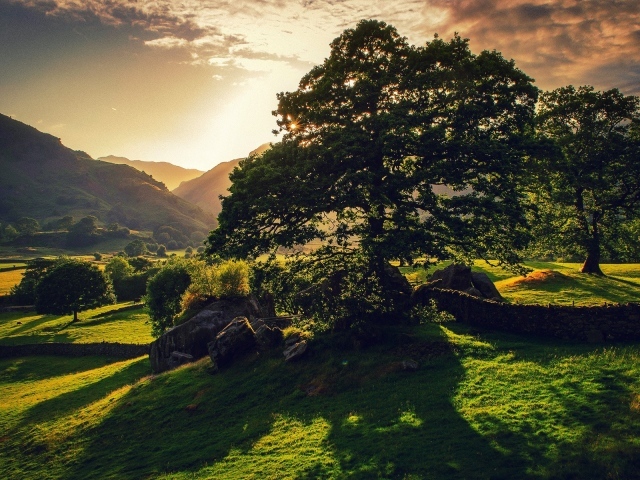 Закат в долине