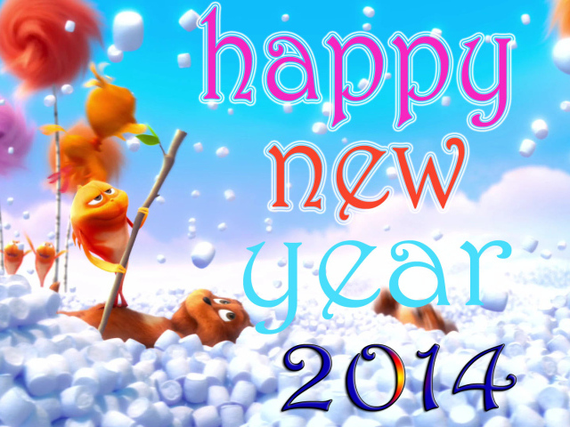 С Новым годом 2014 золотой лошади