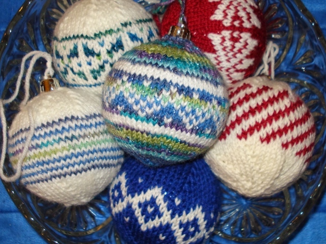 Bязаные елочные игрушки