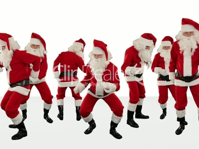 Дед мороз танцует
