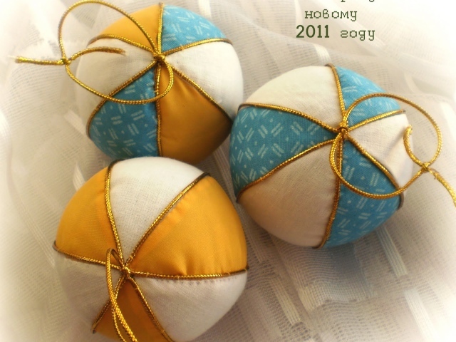 Mягкие елочные игрушки