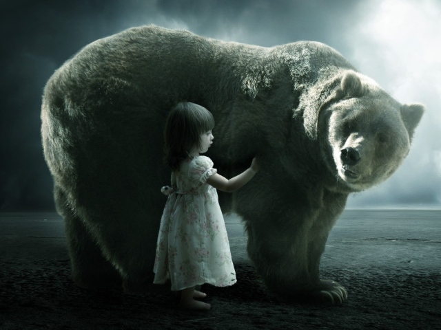Девочка и медведь