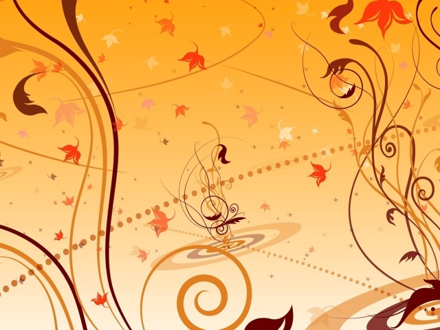 Рисунок в оранжевых тонах