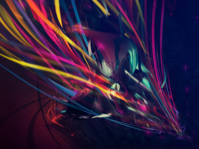 Цифровой рисунок пламя