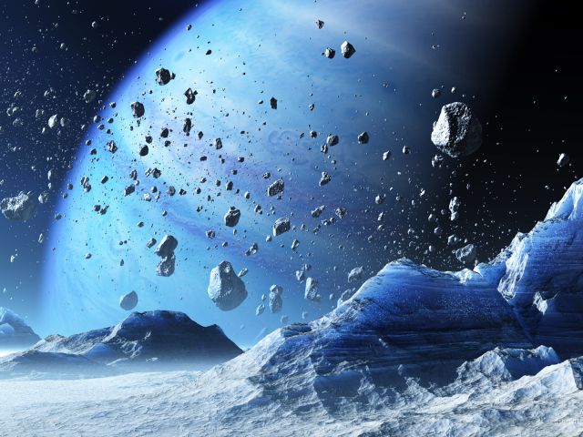 Метеоритный пояс планеты