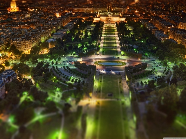 Ночная панорама Парижа
