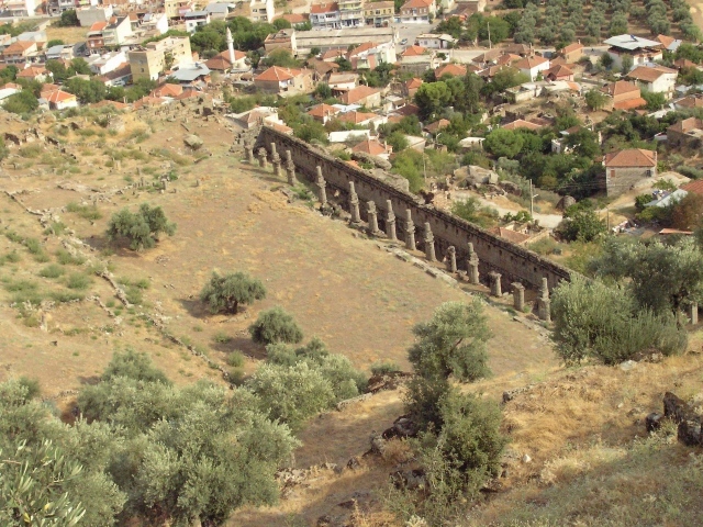 Руины с воздуха Агора Турция