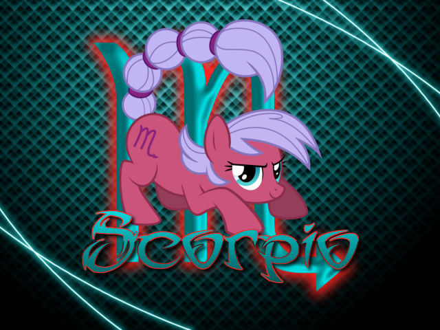 Скорпион, детский рисунок