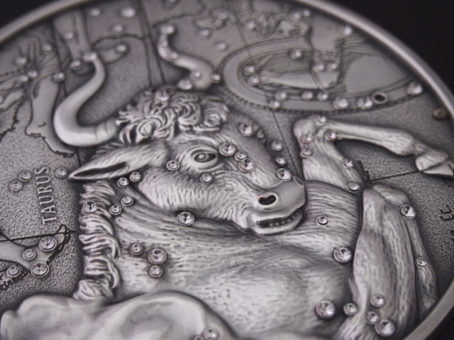 Телец на монете