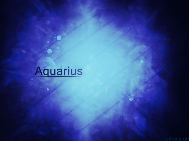 Водолей на синем фоне