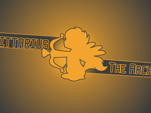 Красивый детский рисунок, стрелец