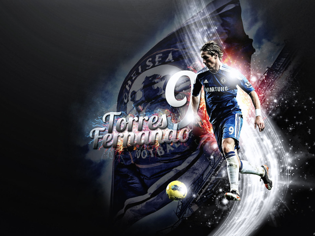 Челси Фернандо Торрес в темных тонах