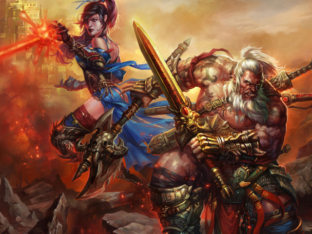 Diablo III: варвар и маг
