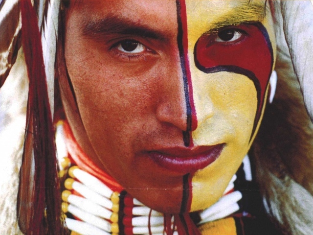 Макияж индейца