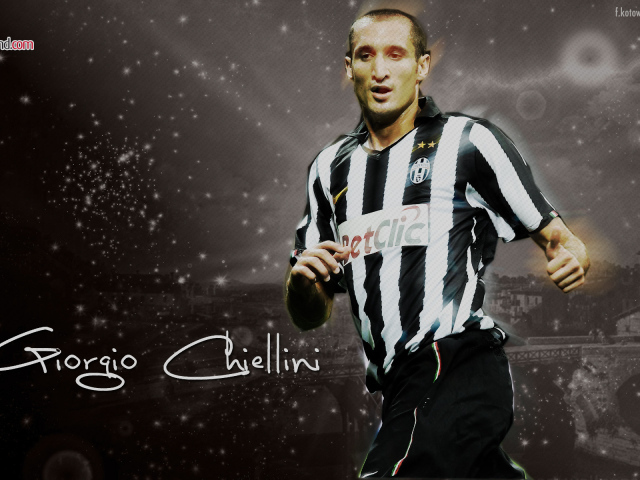 Ювентус Джорджо Кьеллини в темных тонах
