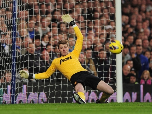Манчестер Юнайтед Давид Де Хеа защищает свои ворота