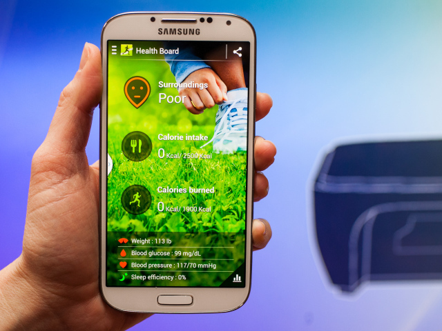 Samsung Galaxy S4 и приложение S Health