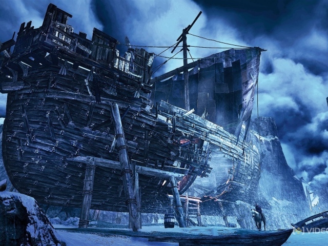The Witcher 3: Wild Hunt: старый корабль