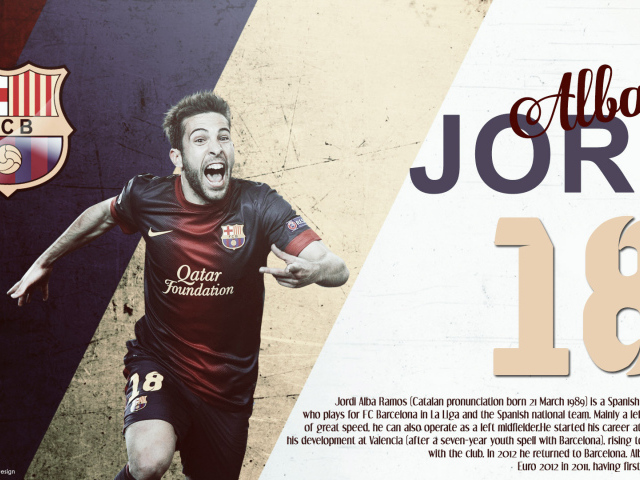 Лучший футболист Барселоны Хорди Альба