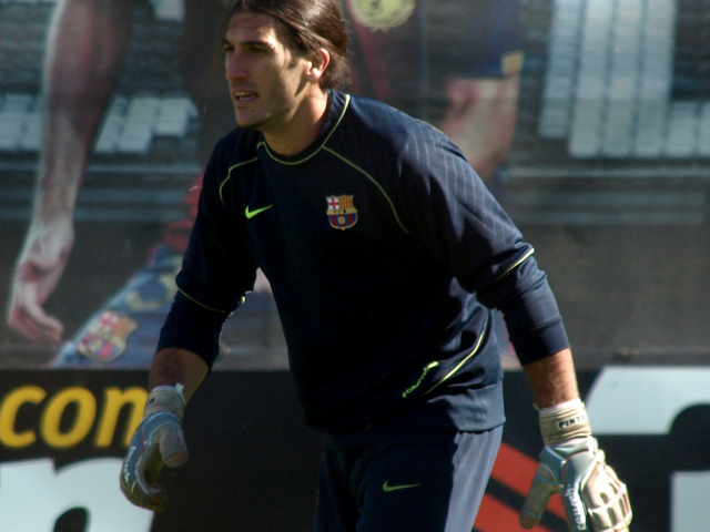 Лучший вратарь Барселоны Хосе Пинто