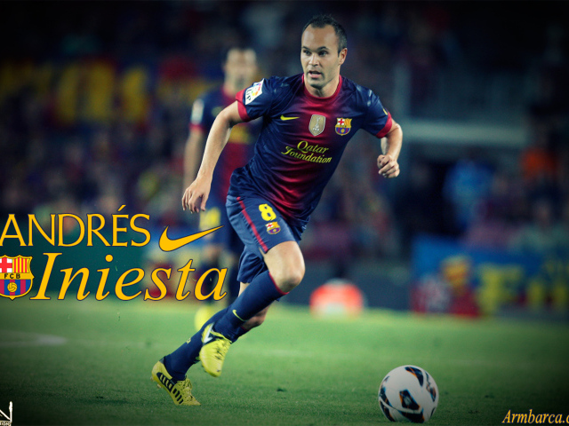 Игрок Барселоны Андрес Иньеста