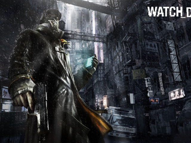 Watch Dogs: герой держит его телефон