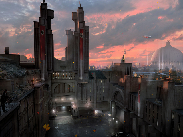 Wolfenstein New Order: главное здание