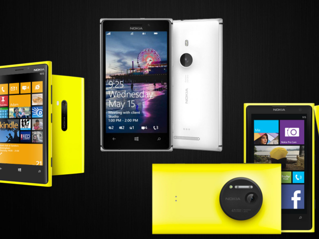 Nokia Lumia 920, Nokia Lumia 925 и Nokia Lumia 1020