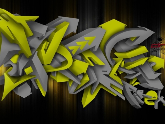 3Д граффити 