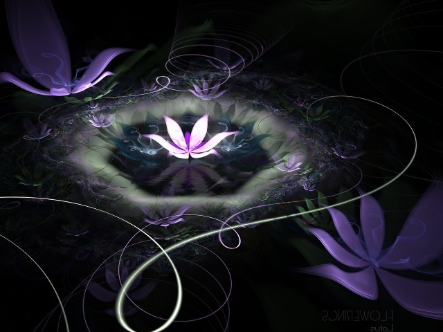 Абстрактные лилии