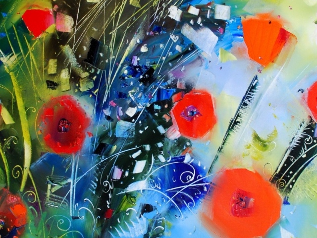 Абстрактные маки