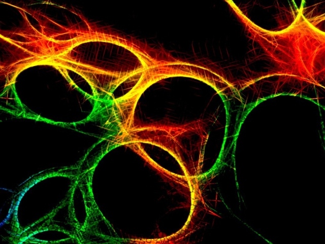 Красочные объемные фракталы