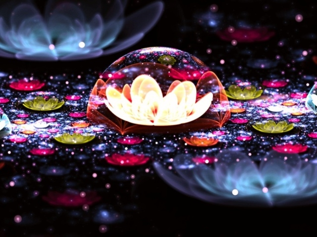 Цветок под куполом