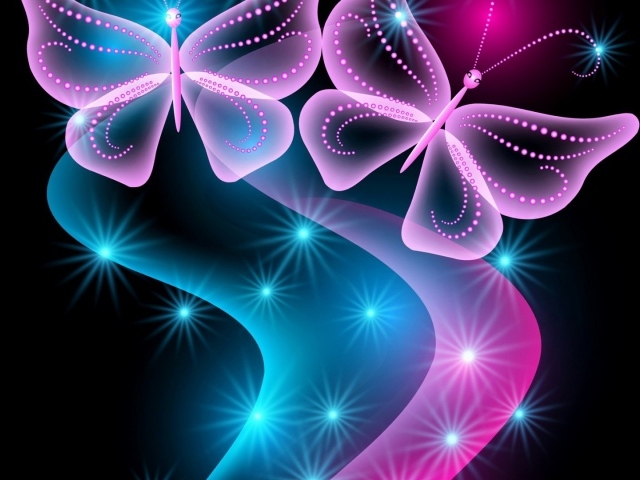 Розовые бабочки