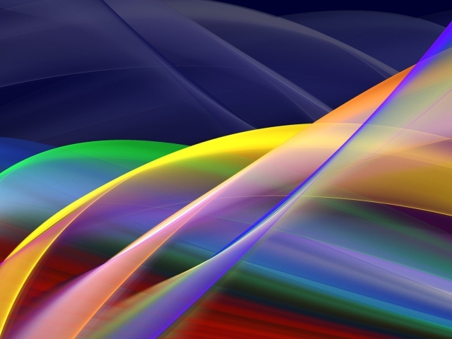 Радужные волны света