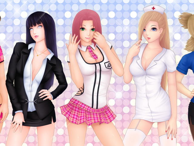 Девочки в разной одежде