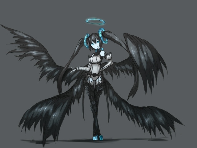 Ангел с черными крыльями